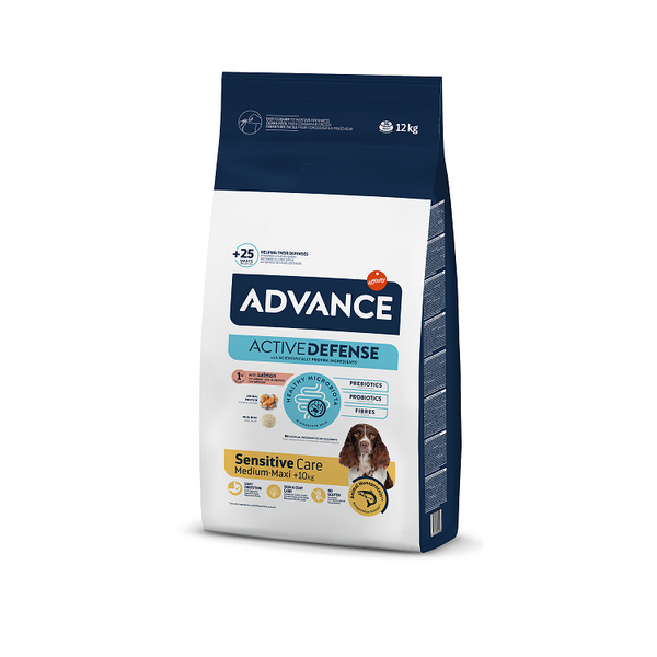 ADVANCE DOG SENSITIVE SALMON & RICE 12,0KG - ДЛЯ ЧУВСТВИТЕЛЬНЫХ СОБАК (ЛОСОСЬ С РИСОМ)