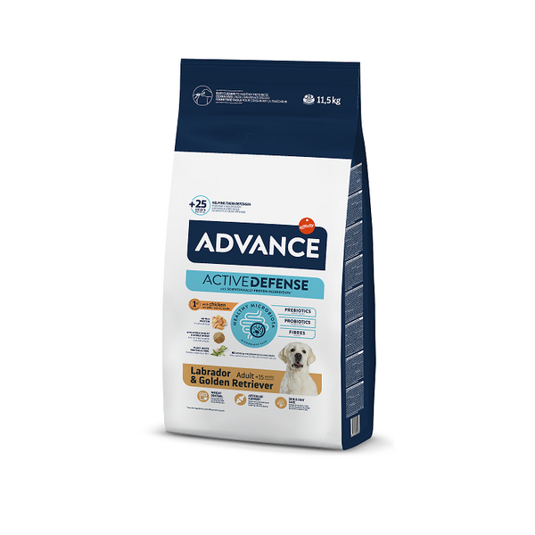 Adv dog labrador 11.5kg - полноценный и сбалансированный корм для взрослых собак лабрадоров и золотистых ретриверов, с 15 месяцев.