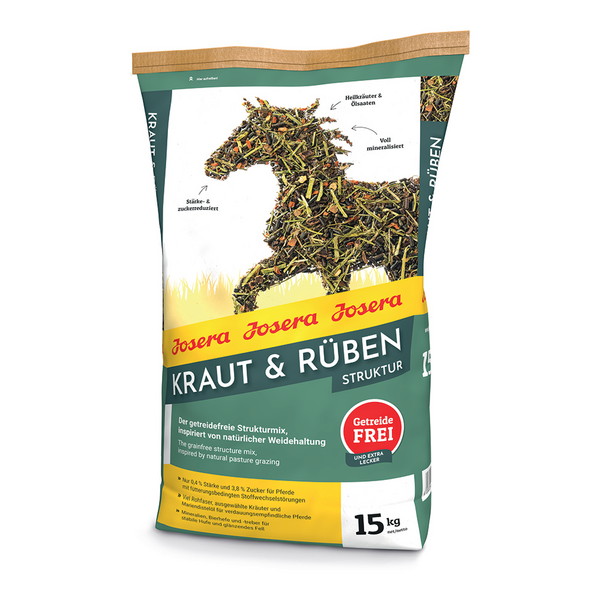Josera Petfood Josera zirgiem Kraut & Ruben Struktur 15 kg