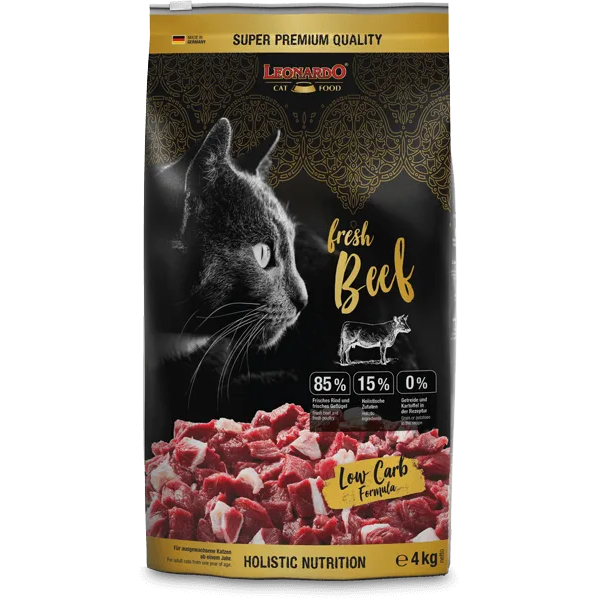 Leonardo Fresh Beef&Poultry 4kg - Sausā barība kaķiem, 3 image