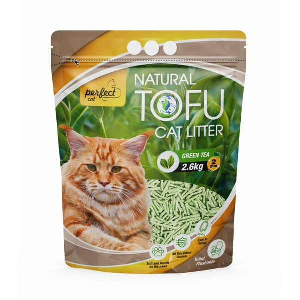 Perfec Cat Tofu cat litter Green Tea 2mm 6L
