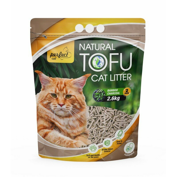 Perfect Cat Tofu cat litter Bamboo Charcoal 2mm, 6L