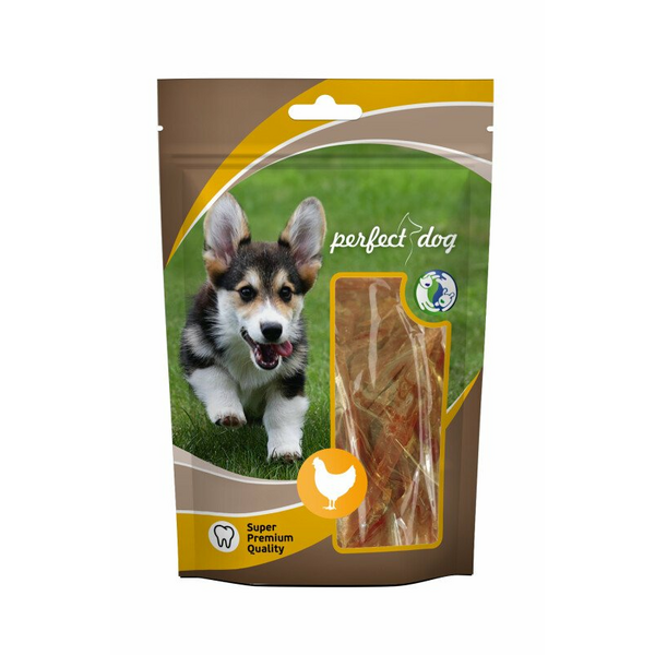PERFECT DOG VITINĀTAS VISTU GAĻAS ŠĶĒLĪTES 70G - PAPILDBARĪBA SUŅIEM