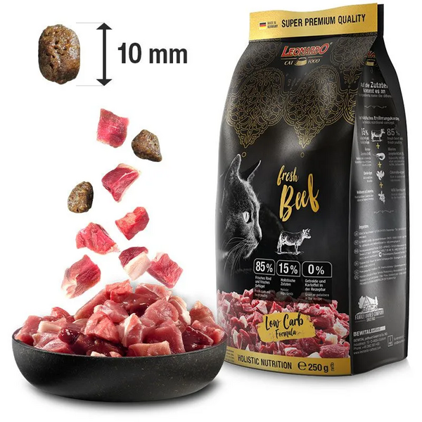 Leonardo Fresh Beef&Poultry 4kg - Sausā barība kaķiem