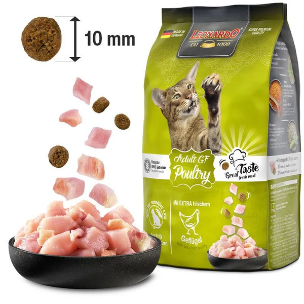 Leonardo Adult GF Poultry 7.5kg - Kaķiem ar jūtīgumu pret graudaugiem ar mājputnu gaļu, 2 image