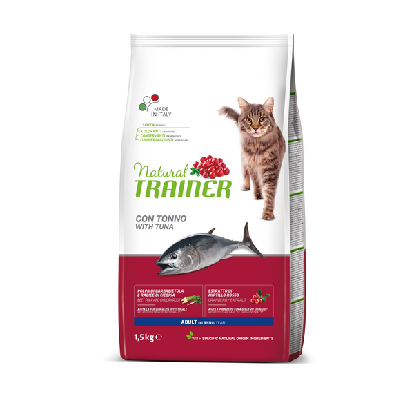 NT CAT ADULT WITH TUNA 1.5 kg - pilnvērtīga un sabalansēta barība pieaugušiem kaķiem no 1 gada vecuma.