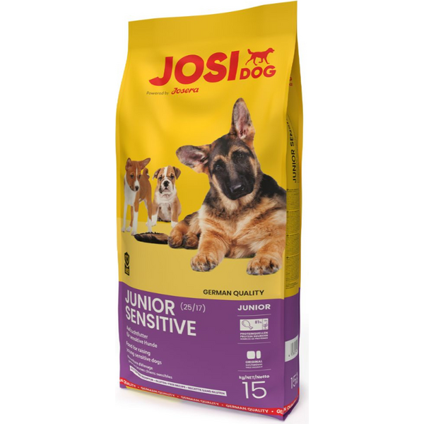 Josera Petfood Josera P suņiem JosiDog Junior Sensitive 15 kg