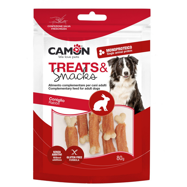 Косточки с мясом кролика 80г - Лакомство для собак