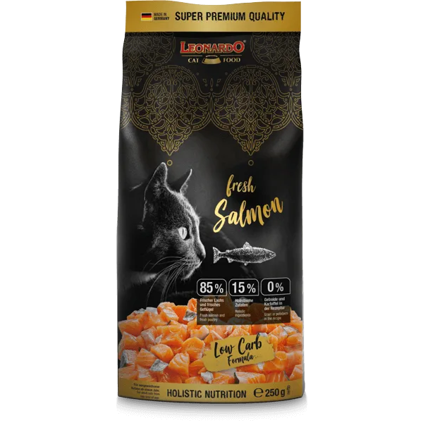 Leonardo Fresh Salmon 4kg - sausā barība kaķiem, 2 image