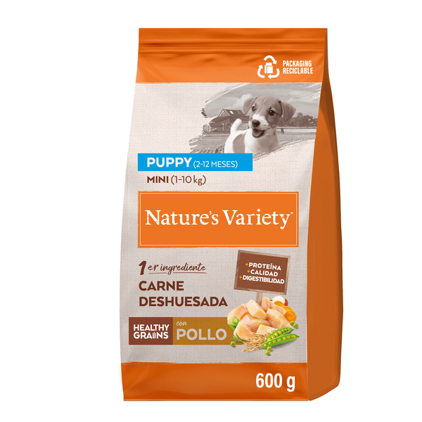 NV Dog Healthy Grain Puppy Mini Chicken Free Range 600gr - полнорационный корм для щенков мелких пород (2–12 месяцев)