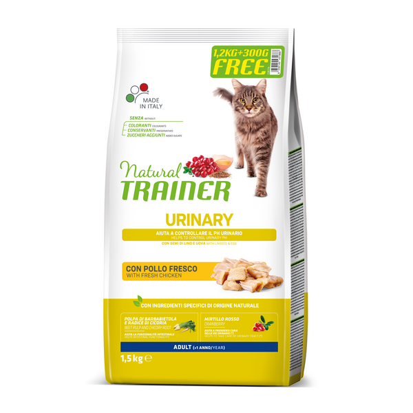 NT CAT URINARY ADULT WITH CHICKEN 1,2 kg + 300gr - Pilnvērtīga un sabalansēta barība pieaugušiem kaķiem, sākot no 1gada vecuma