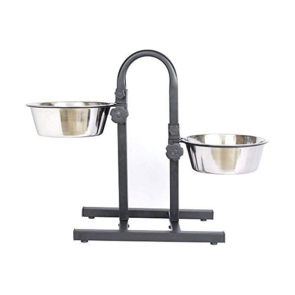 Pet Clean Dog/Puppy Cages - saliekamais statīvs ar 2 bļodām 107cm