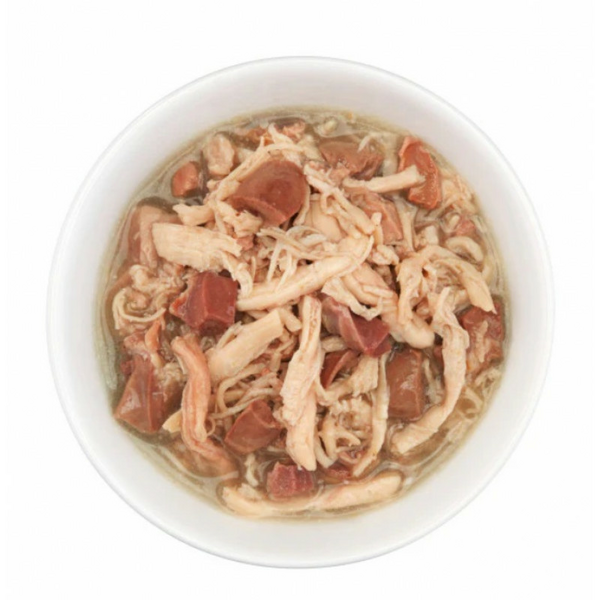 Schesir After Dark Chicken with Duck 80g - vista un pīle buljonā, 2 image