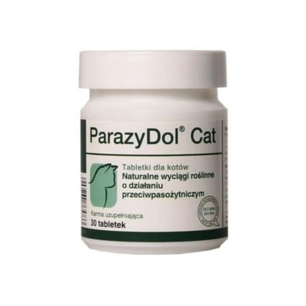 Minerālu papildbarība kaķiem Dolfos Dolvit ParazyDol Cat 30 tab - натуральная дегельминтация кошек
