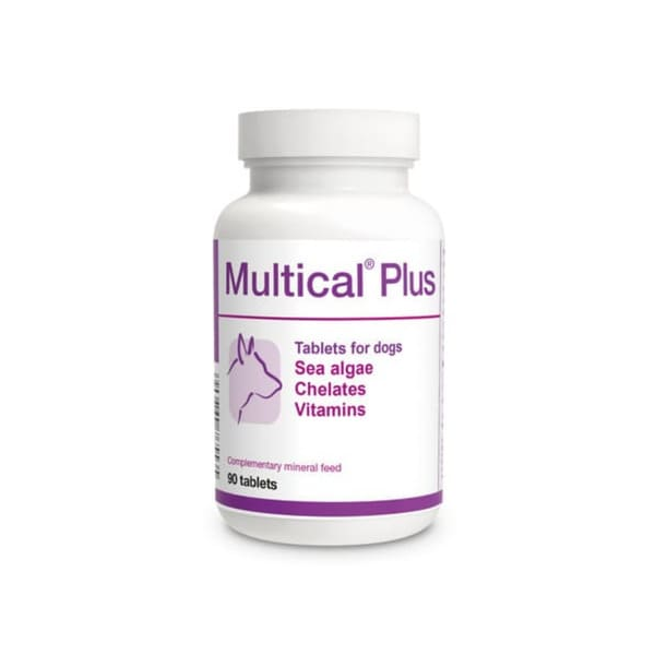 Minerālu papildbarība suņiem Dolvit Multical Plus 90 tab - морские водоросли, хелаты, витамины
