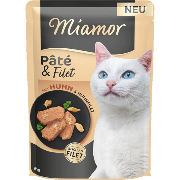 MIAMOR Pate chicken 85g - Pastēte kaķiem ar vistu un vistas fileju
