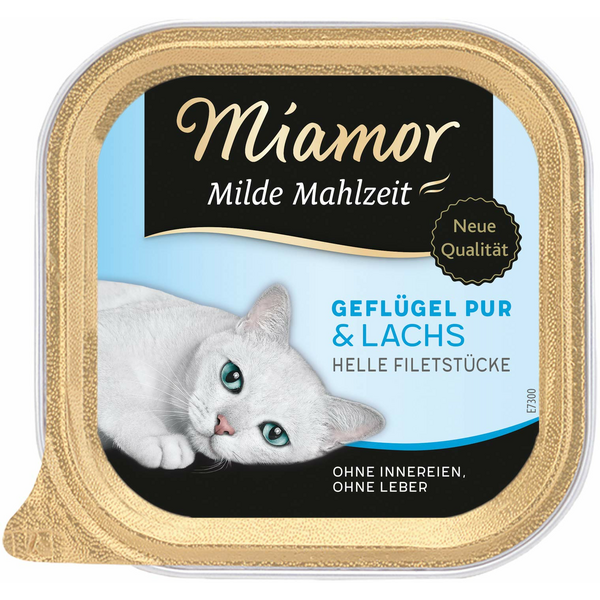 Miamor Mild Meal Poultry Pure&Salmon 100g - ar mājputniem un lasi