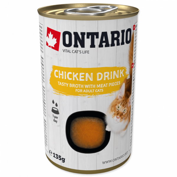 Ontario Drink Adult Chicken 135g - dzēriens ar vistas gaļas gabaliņiem