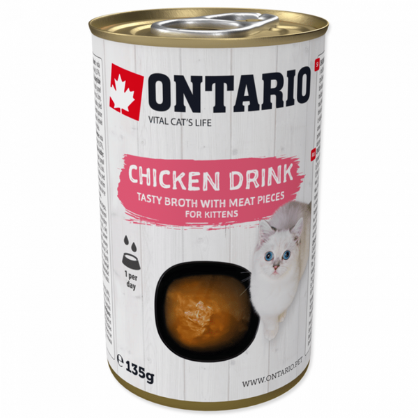Ontario Drink Kitten Chicken 135g - dzēriens ar vistas gabaliņiem