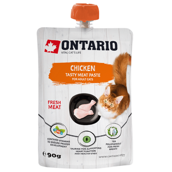 Ontario Chicken Fresh Meat Paste 90g - vistas gaļas pasta pieaugušiem kaķiem