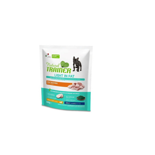 NT DOG ADULT WEIGHT CARE SMALL&TOY TURKEY 800G - Pilnvertīga sausā barība ar tītaru svara kontrolei pieaugušiem mazo un ļoti mazo šķirņu suņiem