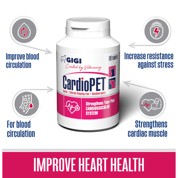 GIGI CardioPET N30 Tab - Papildbarība Jūsu Mājdzīvnieka Sirdij, 2 image
