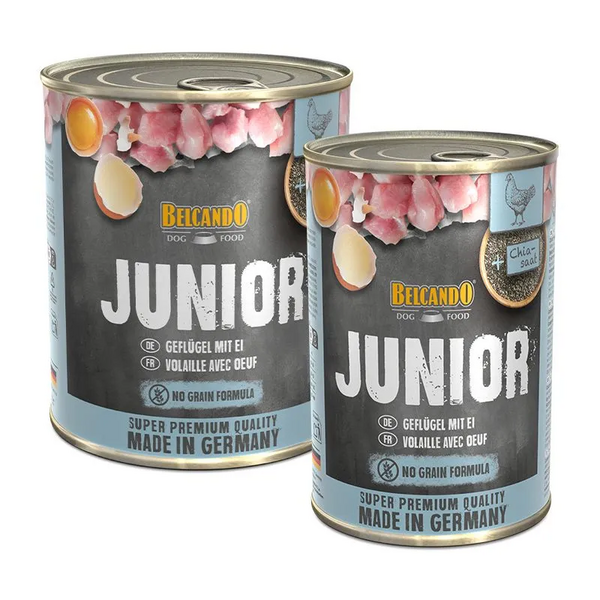Belcando Junior Poultry with egg 400gr - Kucēnu konservi ar mājputnu gaļu un olām