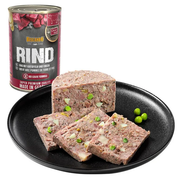 Belcando Beef with Potato&Peas 800gr - Suņu konservi ar liellopu gaļu, kartupeļiem un zirņiem, 2 image
