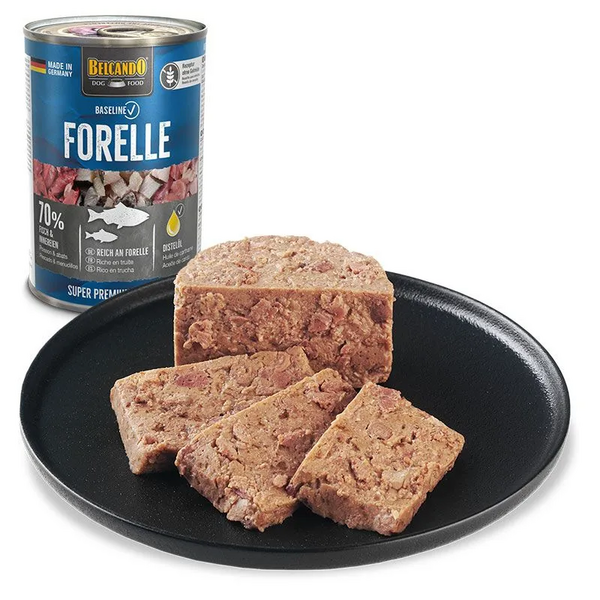 Belcando Baseline with Trout 800gr - Консервы для собак с форелью, изображение 2