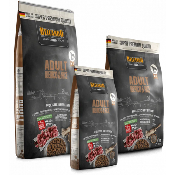 Belcando Adult Iberiko&Rice 12.5kg - Vidējas un lielas šķirnes pieaugušiem suņiem ar normālu aktivitāti