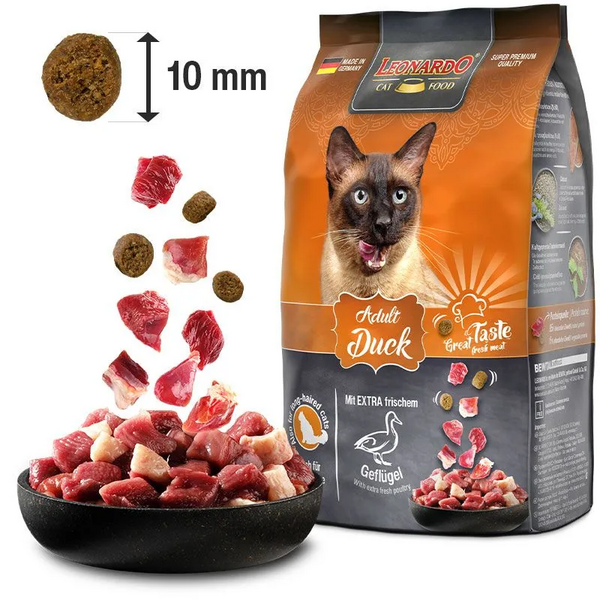 Leonardo Adult Duck&Rice 15kg - Kaķiem ar jūtīgumu pret graudaugiem ar pīles gaļu, 2 image