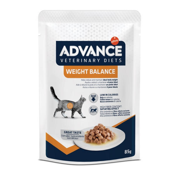 VET Kons. Adv cat Weight Balance 85gr - полноценный рацион в виде консервов для взрослых кошек для снижения массы тела