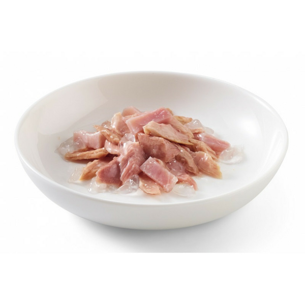 Schesir Cat Tuna with Ham In Jelly 85g - полноценное питание, тунец и ветчина в желе, изображение 2