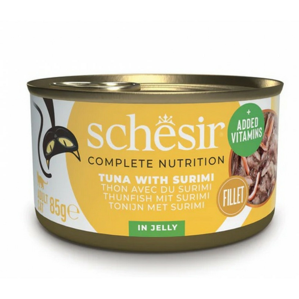 SCHESIR Cat Tuna with Surimi 85g - тунец и сурими в желе