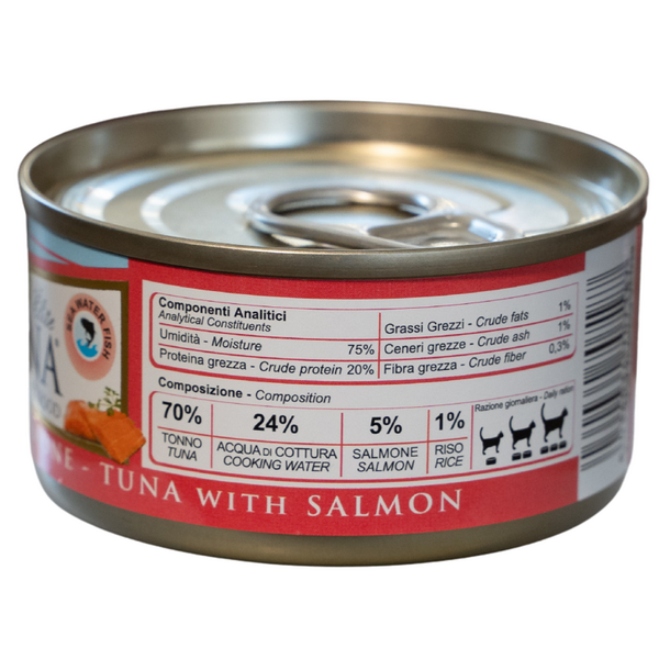 NATURINA ELITE WET TUNA WITH SALMON 70G - KONSERVI KAĶIEM (TUNCIS AR LASI), 3 image