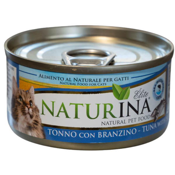 NATURINA ELITE TUNA WITH SEA BASS 70G - KONSERVI KAĶIEM AR TUNCI UN JŪRAS ASARI