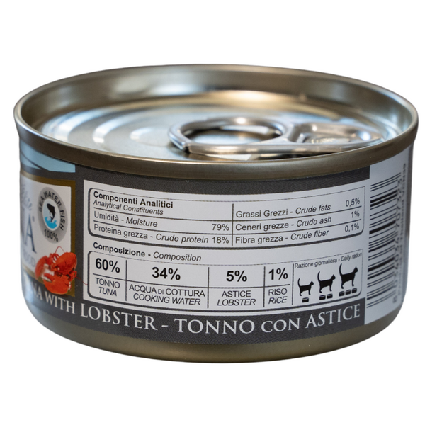 NATURINA ELITE WET TUNA WITH LOBSTER 70G - KONSERVI KAĶIEM (TUNCIS AR OMĀRU), 3 image