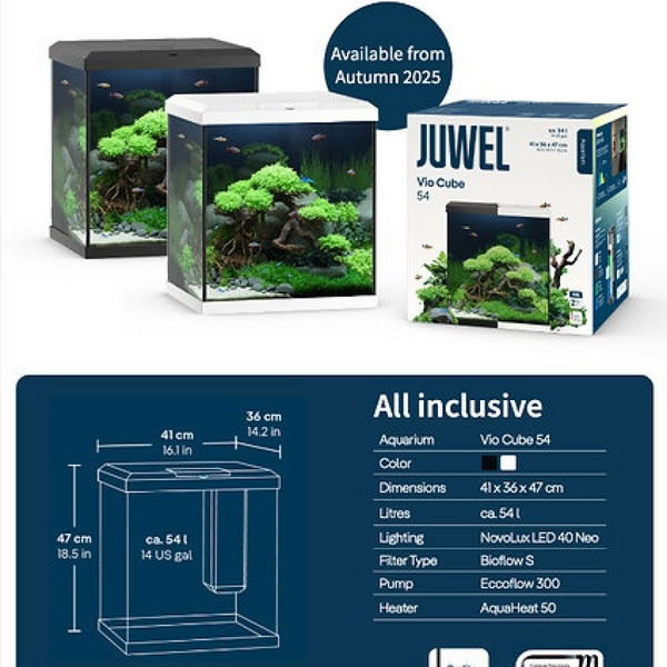 Juwel Vio Cube 54 LED Black 54L - nokomplektēts akvārijs, 4 image
