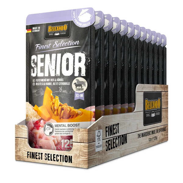 BELCANDO Finest Selection Senior 125g – Gaļas ēdiens ar rīsiem un ķirbi, 3 image