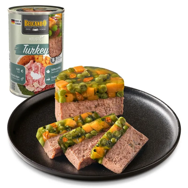 Belcando Holistic Turkey 400g - Pilnvērtīgi konservi pieaugušiem suņiem