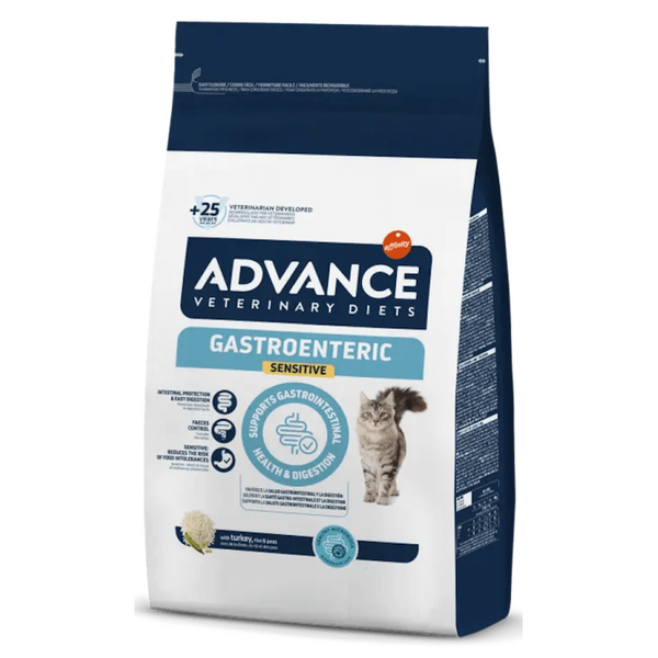ADVANCE VETERINARY DIETS Gastroenteric Sensitive 1,5kg для кошек