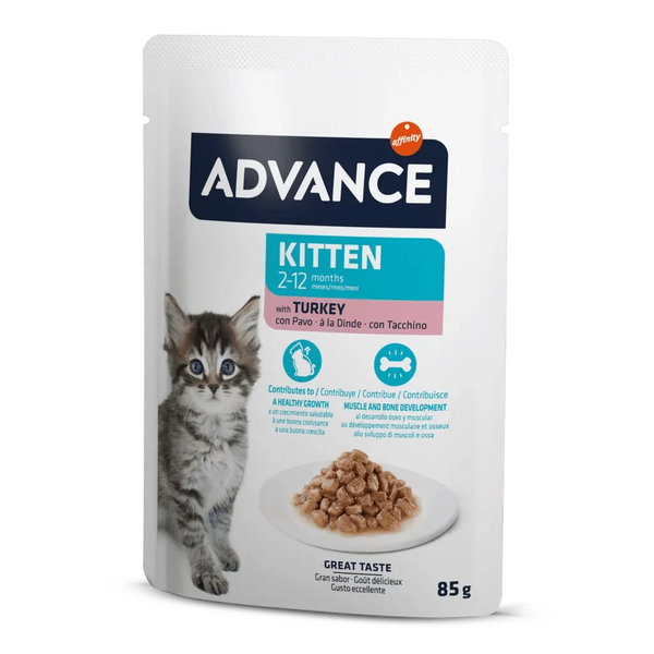 Advance Kitten с индейкой 85г -  Влажный корм для котят от 2 до 12 месяцев
