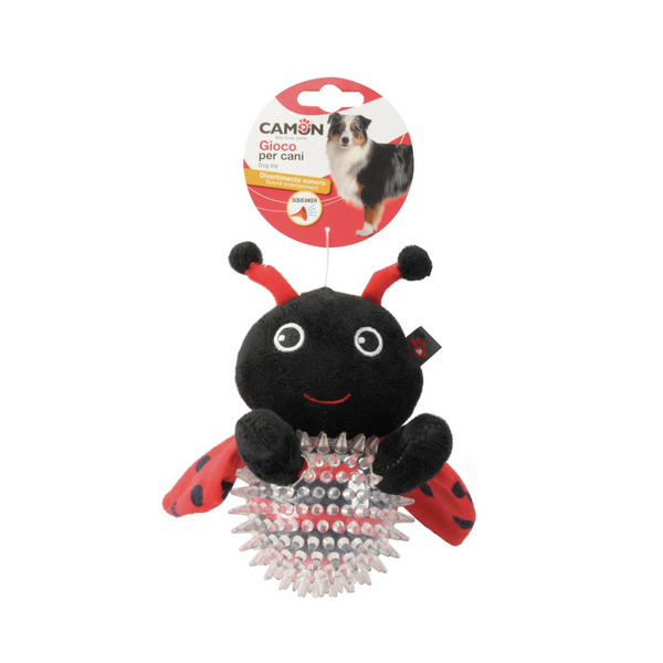 Rot. Suņiem - TPR un poliestera mārīte vai bite ar pīkstuli 16cm