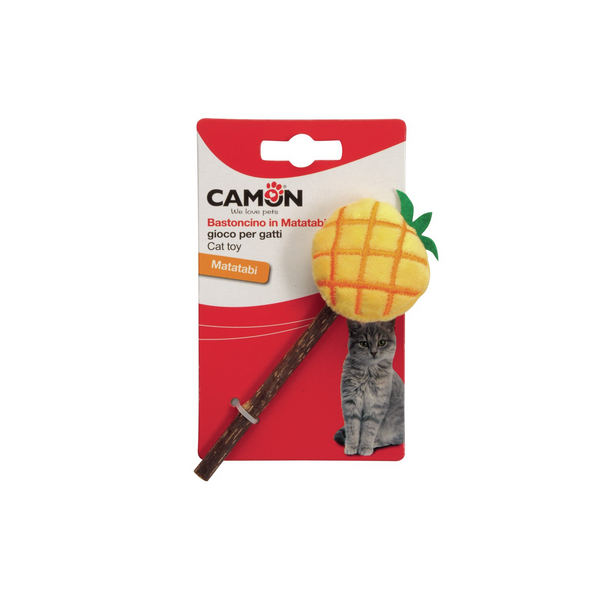 CAMON Rot. Kaķiem Matatabi un poliesters (ananāss/zemene/arbūzs) ar kaķumētru, 14cm