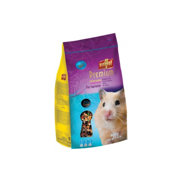 Vitapol PREMIUM for HAMSTER 900g  — полноценный корм для сбалансированного кормления хомяков.