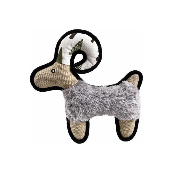 Barry King Rotaļlieta suņiem, zamšādas auns, ar skaņu, 26 x 26 cm