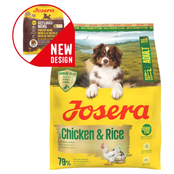 Josera Petfood Josera SP suņiem A/S Adult with Chicken&Rice 12.5 kg (Poultry-Menu)