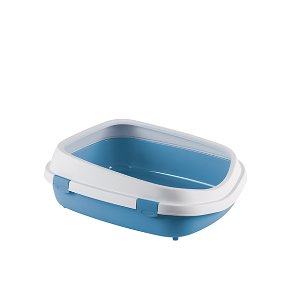 STEFANPLAST Kaķu tualete QUEEN (ziemeļu debesis/balts), izmērs cm 55x71x24,5h