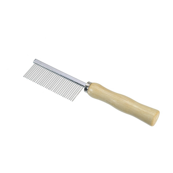 CAMON Ķemme suņiem un kaķiem ar koka rokturi, 32 zari