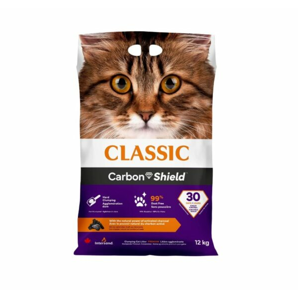 Intersand Classic Carbon 12kg - PREMIUM cementējošās kaķu smiltis